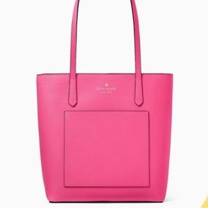 Kate Spade Daily Tote In Deep Hibiscus